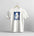 White t-shirt with New Jersey Native graphic on a hanger against a gray background
