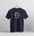 Navy blue t-shirt with 'New Jersey's Finest Export' text on a white background