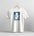 White t-shirt with New Jersey graphic on a hanger against a gray background
