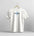 White t-shirt with 'New Jersey' text on a hanger against a gray background