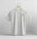 Gray t-shirt with 'Jersey Shore' text on a hanger against a light gray background