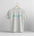 Gray t-shirt with 'jersey girl' design on a hanger against a light gray background