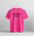Pink t-shirt with 'Jersey Girl' text on a white background